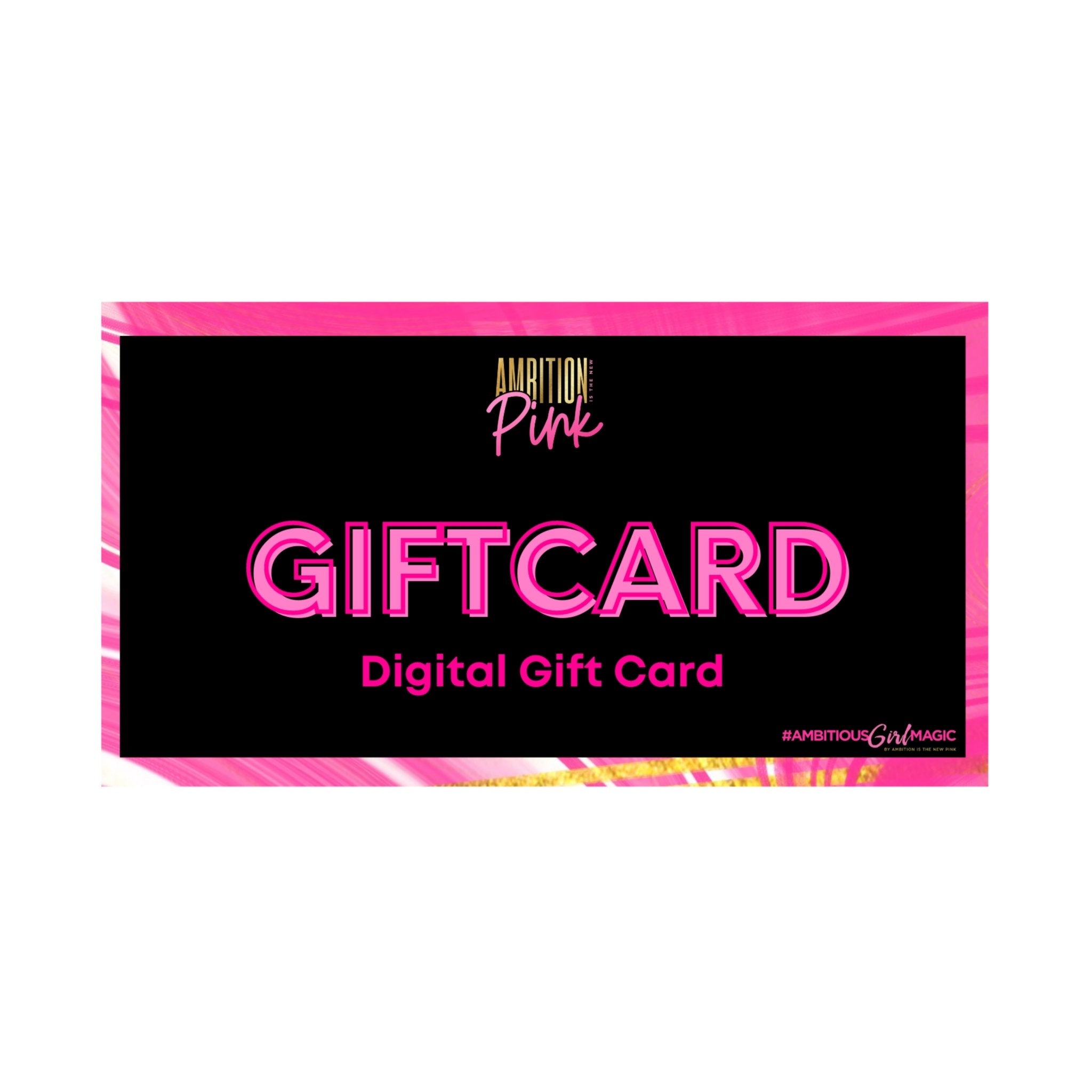Ambition Is The New Pink Gift Card - Ambition Is The New Pink