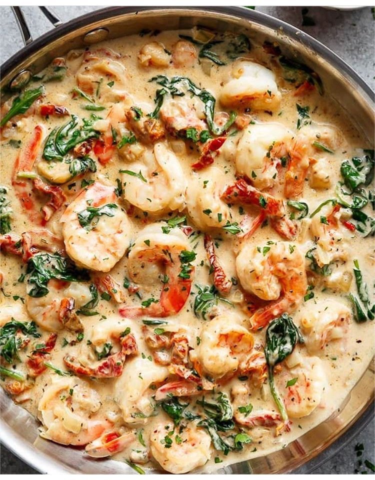 #AmbitiousWomenCookToo | Creamy Tuscany Shrimp