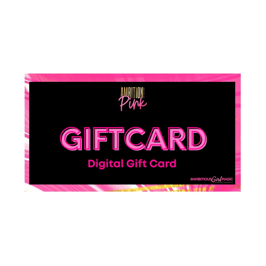 Ambition Is The New Pink Gift Card - Ambition Is The New Pink