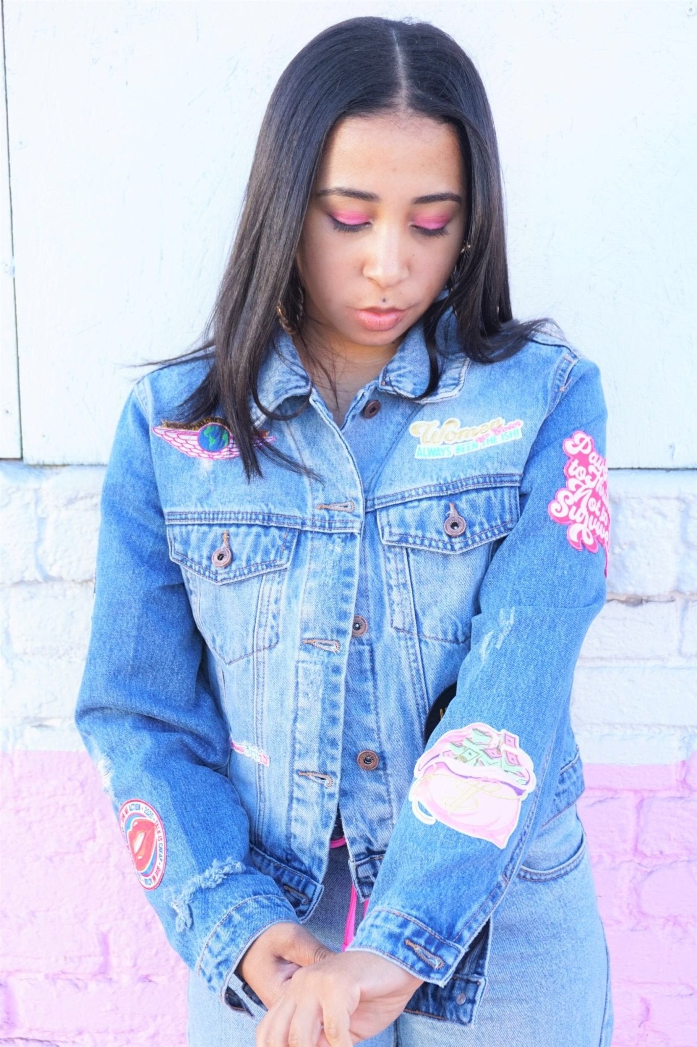 Ambitious Girl Magic Denim Jacket - Ambition Is The New Pink