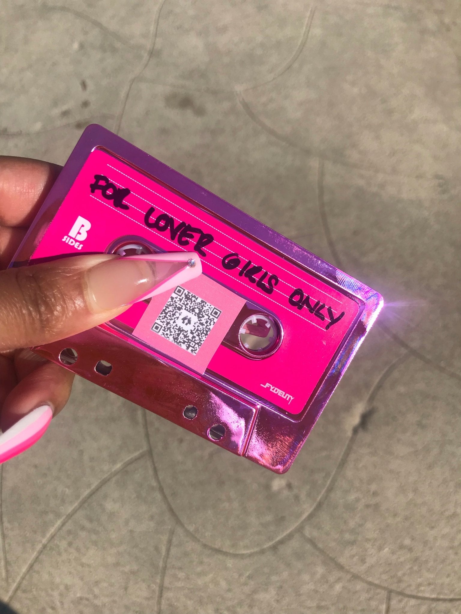 For Lover Girls Only Playlist Cassette Tape - Ambition Is The New Pink