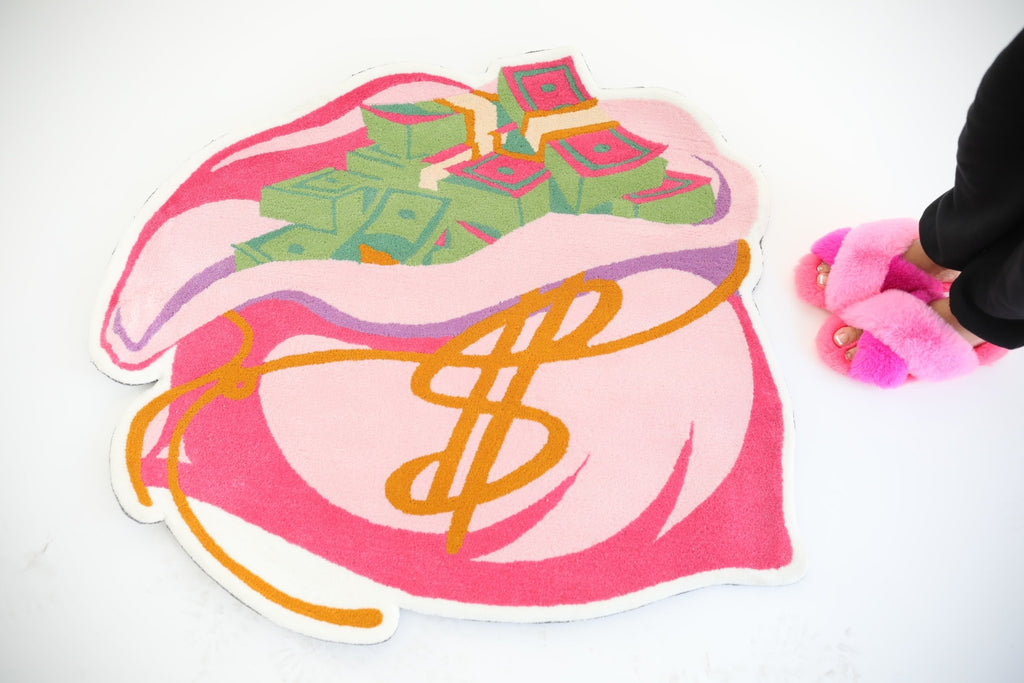 Money Bag: Rug - Ambition Is The New Pink