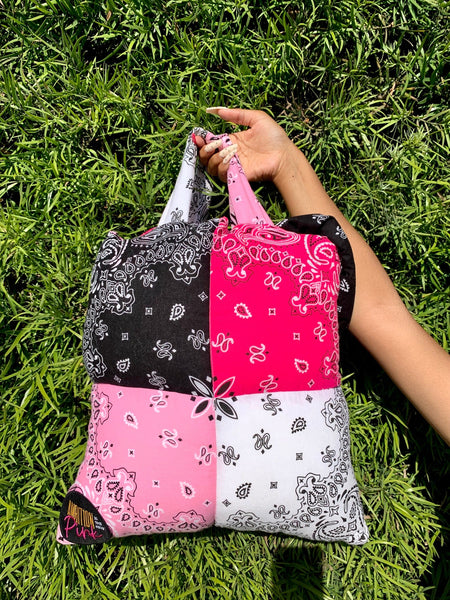 Patchwork Bandana Dreams Tote - Ambition Is The New Pink