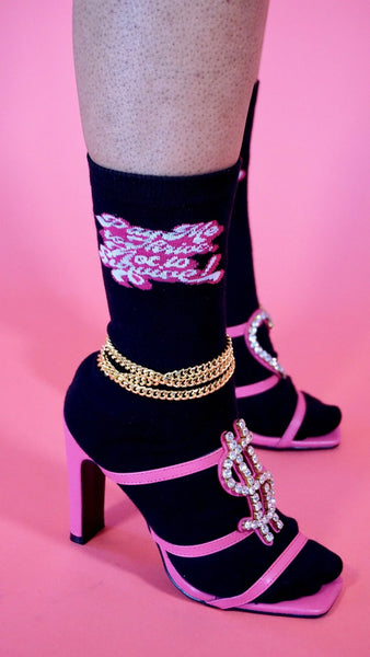 Pay Me To Thrive Socks - Ambition Is The New Pink